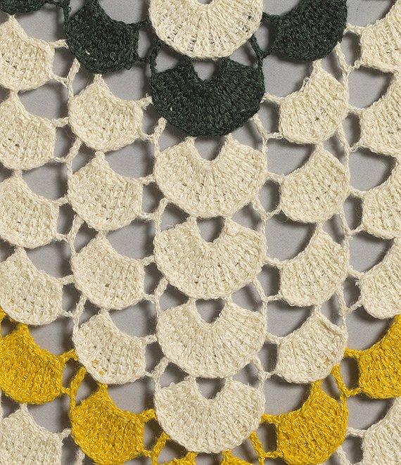 Chelsea & Violet Romy Chevron Print V-Neckline Sleeveless Crochet Dress Product Image