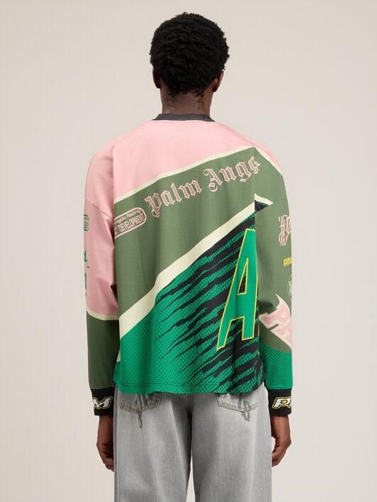 Racing Loose Long-Sleeved T-Shirt Product Image