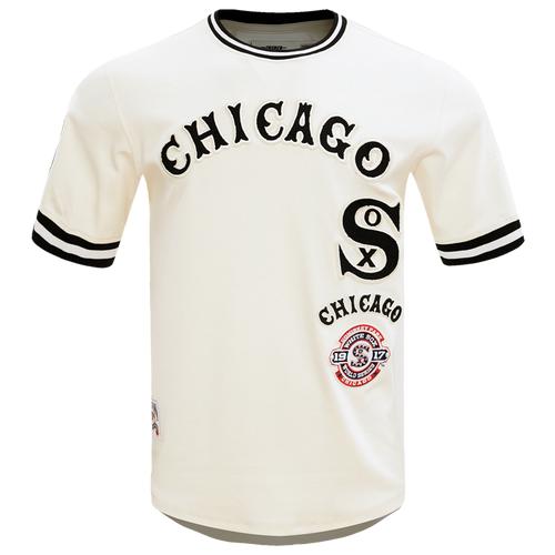 Pro Standard Mens Pro Standard WHITE SOX RETRO CLASSIC DK TEE - Mens Black/Eggshell Product Image