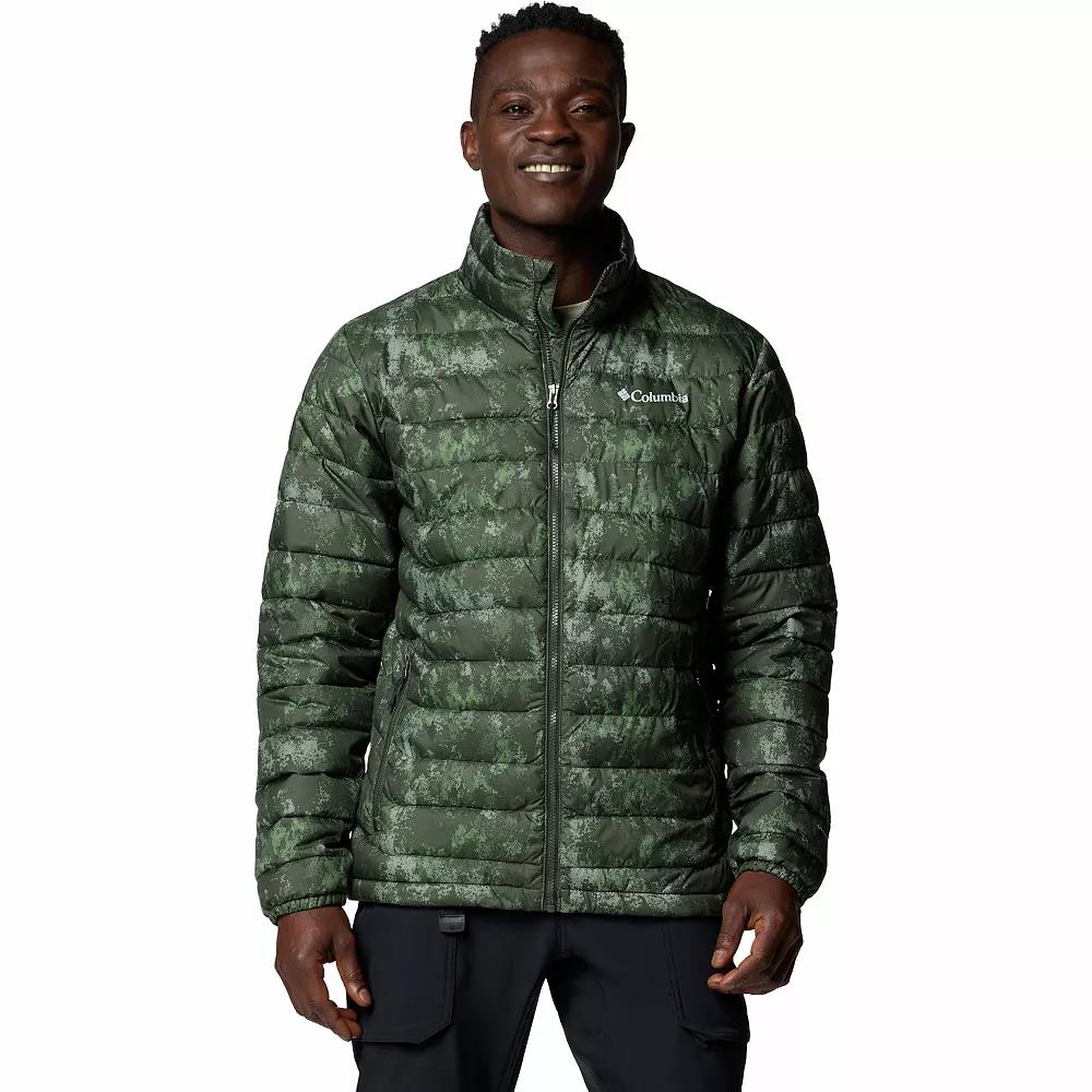 Men's Columbia Powder Lite II Jacket, Size: Medium, Greenscape Print Product Image