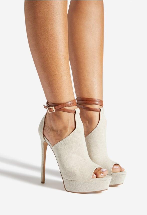 JustFab Margaux Platform Loafer Pump Womens Black/ White Size 8.5 Product Image