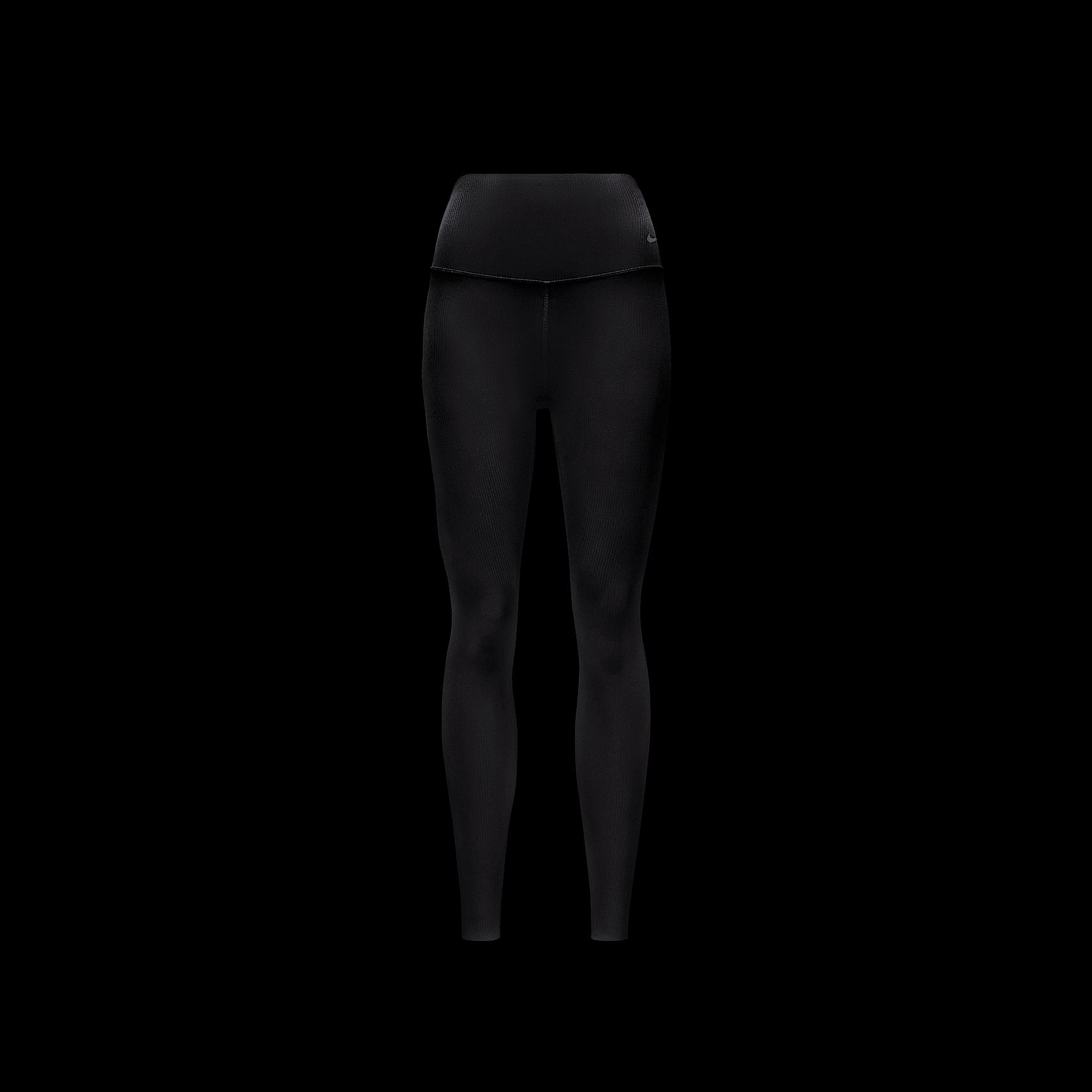 Nike Womens Zenvy Rib High-Waisted 7/8 Leggings | HF1443-010 Product Image
