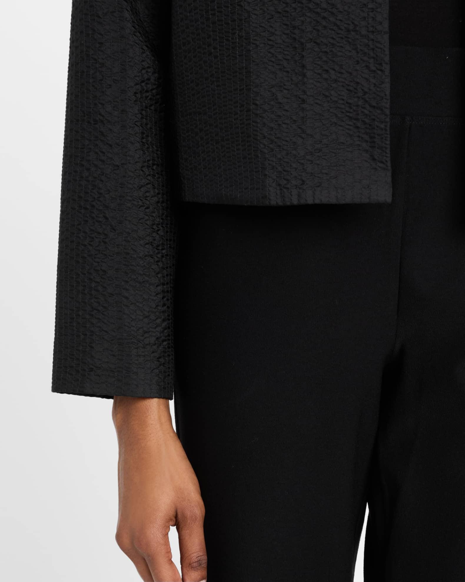 Boxy Quilted Silk Jacket Product Image