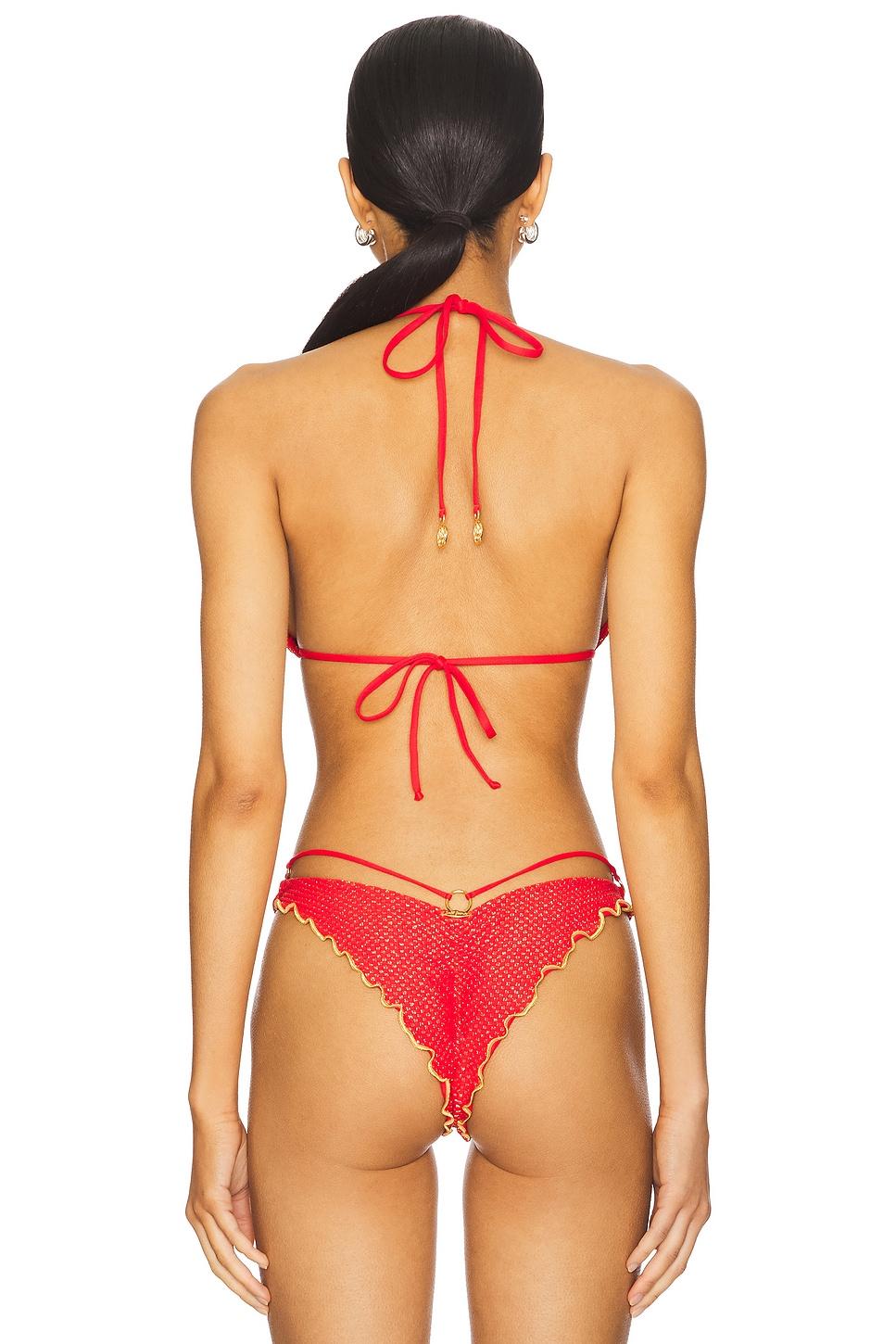 Sunset Glow Triangle Bikini Top Luli Fama Product Image