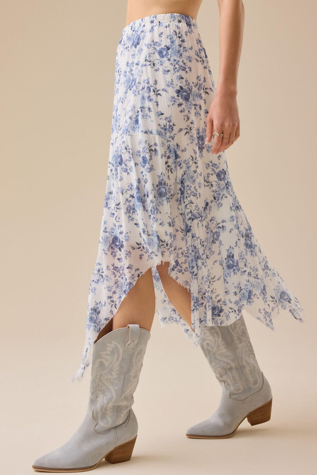 Embry Floral Midi Skirt Product Image
