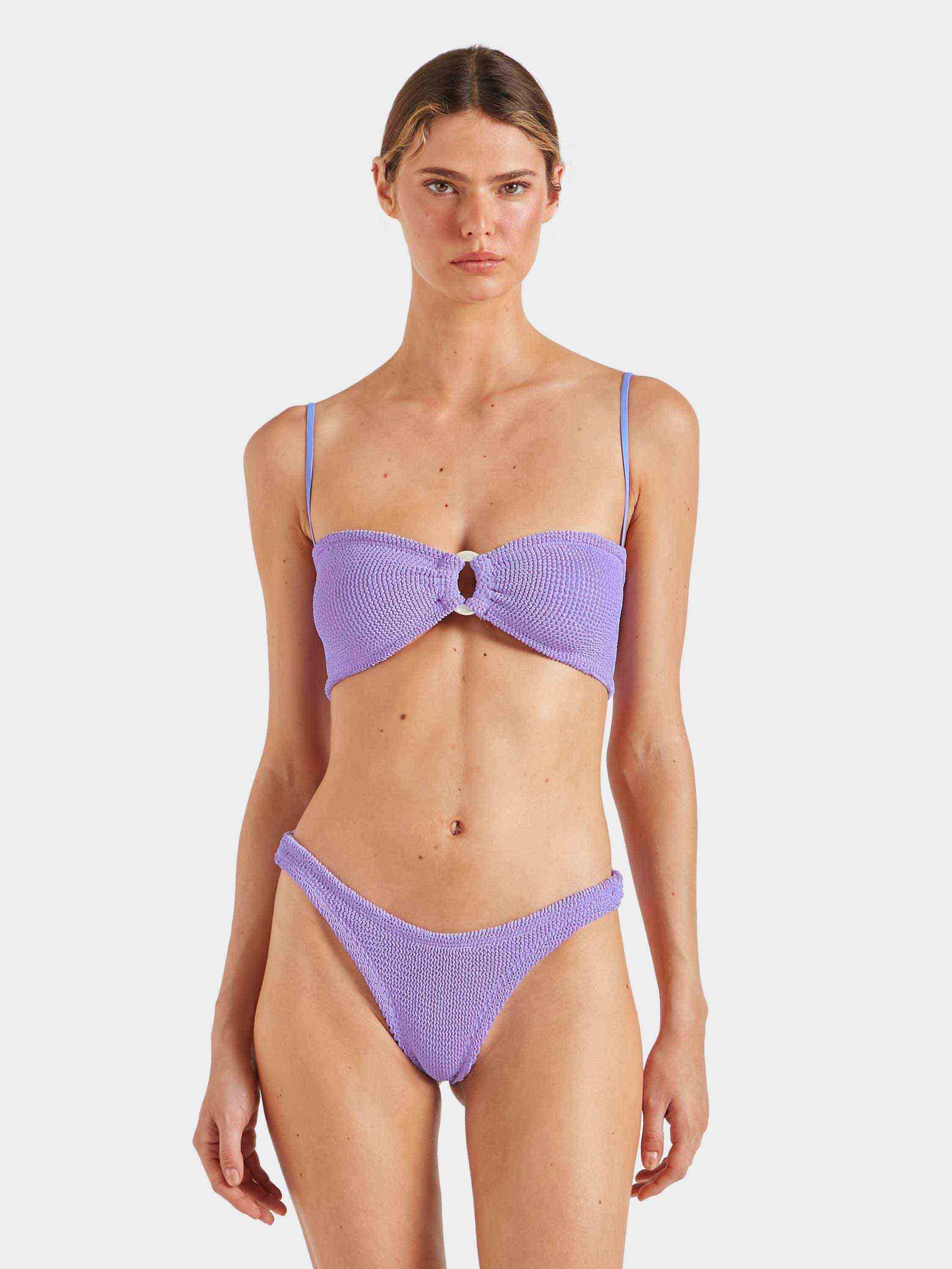 Julia Bikini With Pearly Hoop - Lilac Product Image