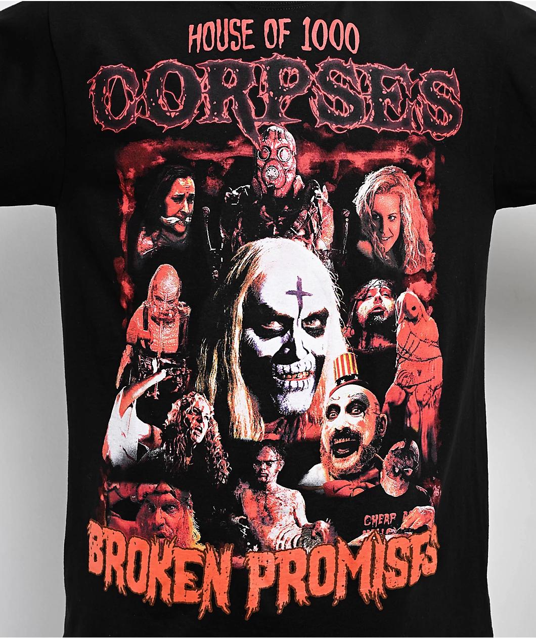 Broken Promises x House Of 1000 Corpses Crewcify Black T-Shirt Product Image
