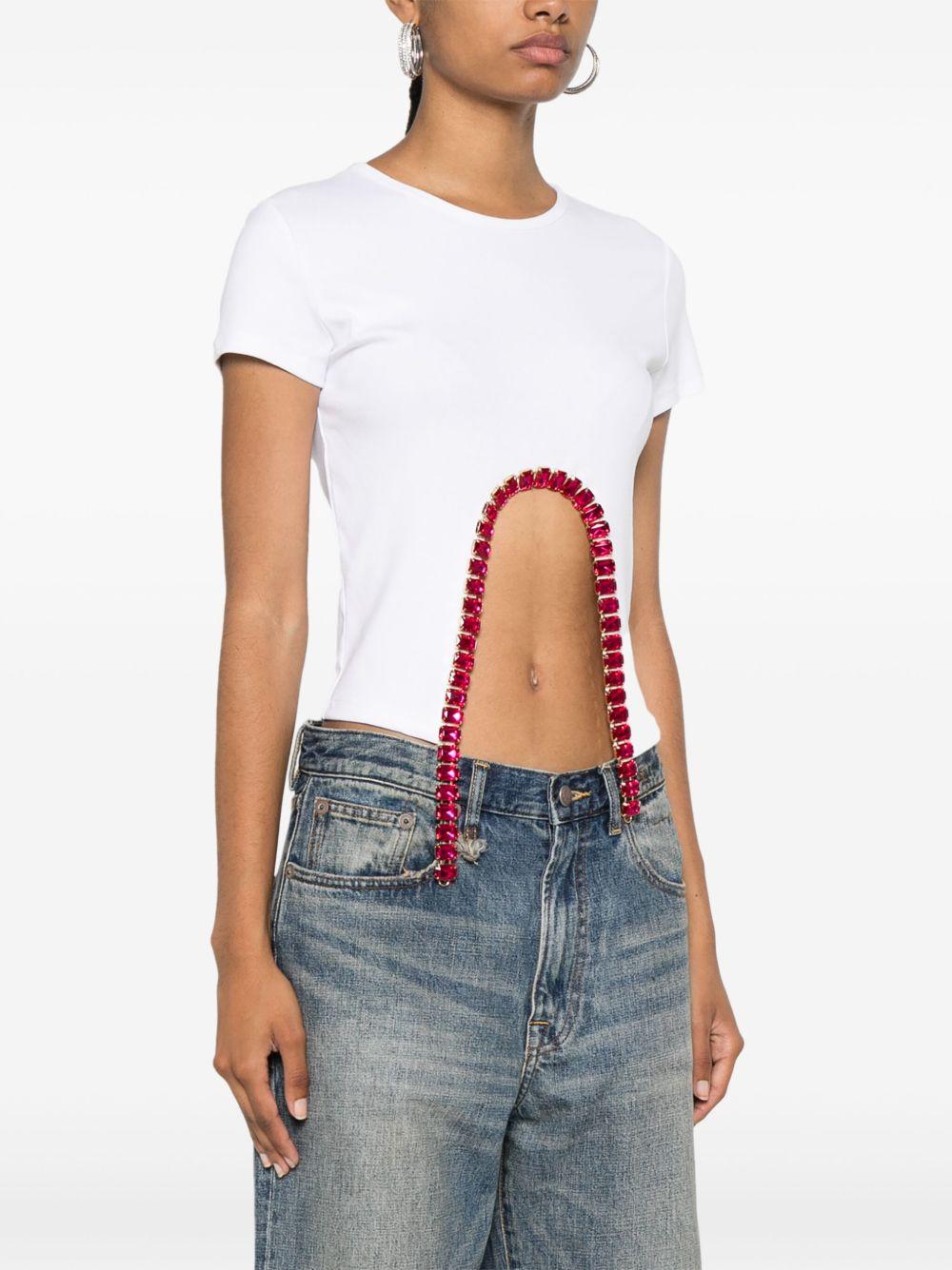 crystal-embellished T-shirt Product Image