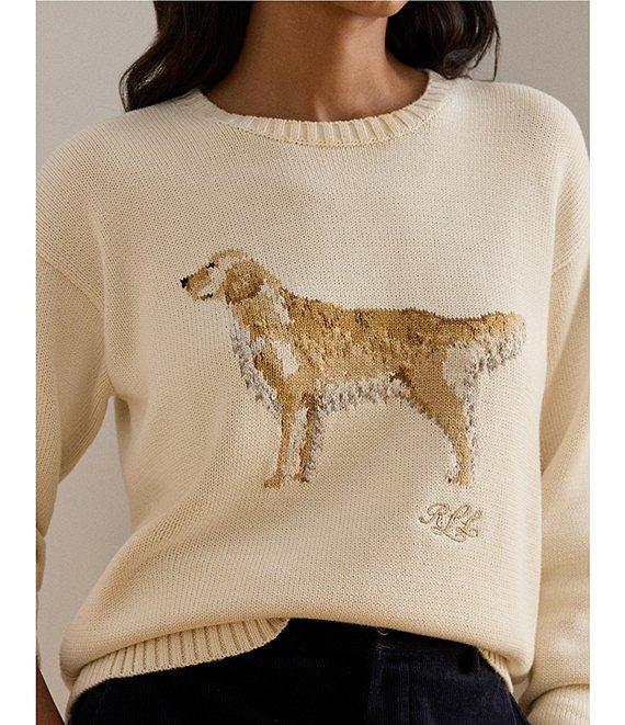 Lauren Ralph Lauren Intarsia-Knit Golden Retriever Sweater Product Image