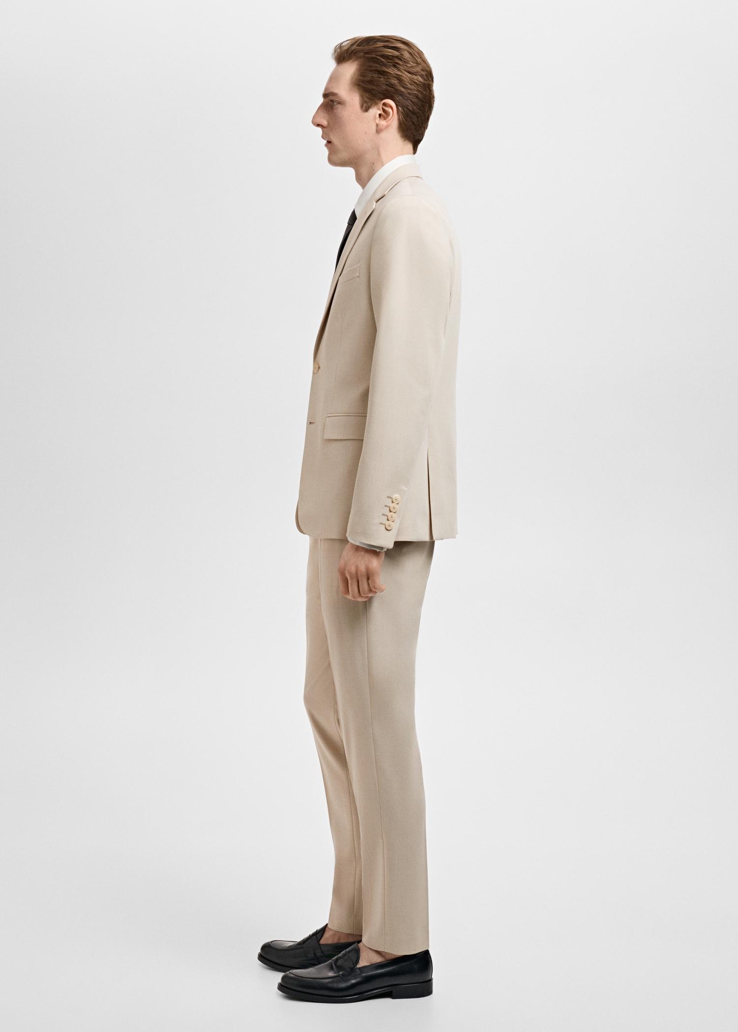 Stretch fabric super slim-fit suit trousers - Men | MANGO USA Product Image