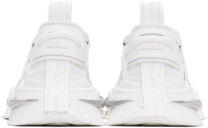 DOLCE & GABBANA White Sneakers With Modern Silhouette And Unique Lacing System Product Image