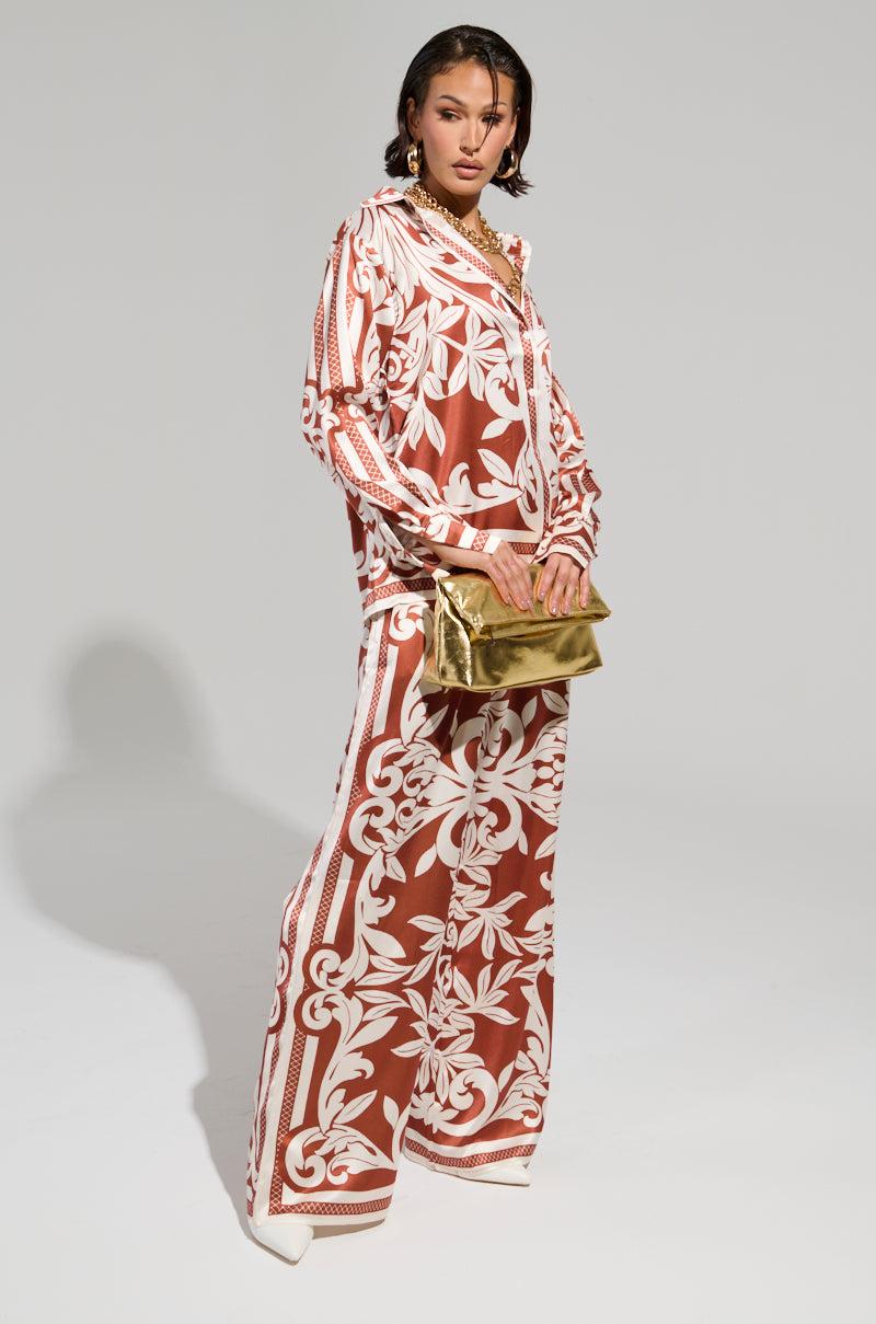 FIND A WAY PRINTED PALAZZO PANT Product Image