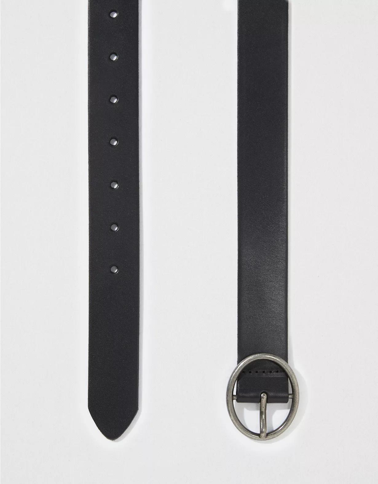 AE Oval Ring Leather Belt Product Image