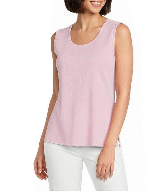 Ming Wang Knit Scoop Neck Sleeveless Tank Product Image