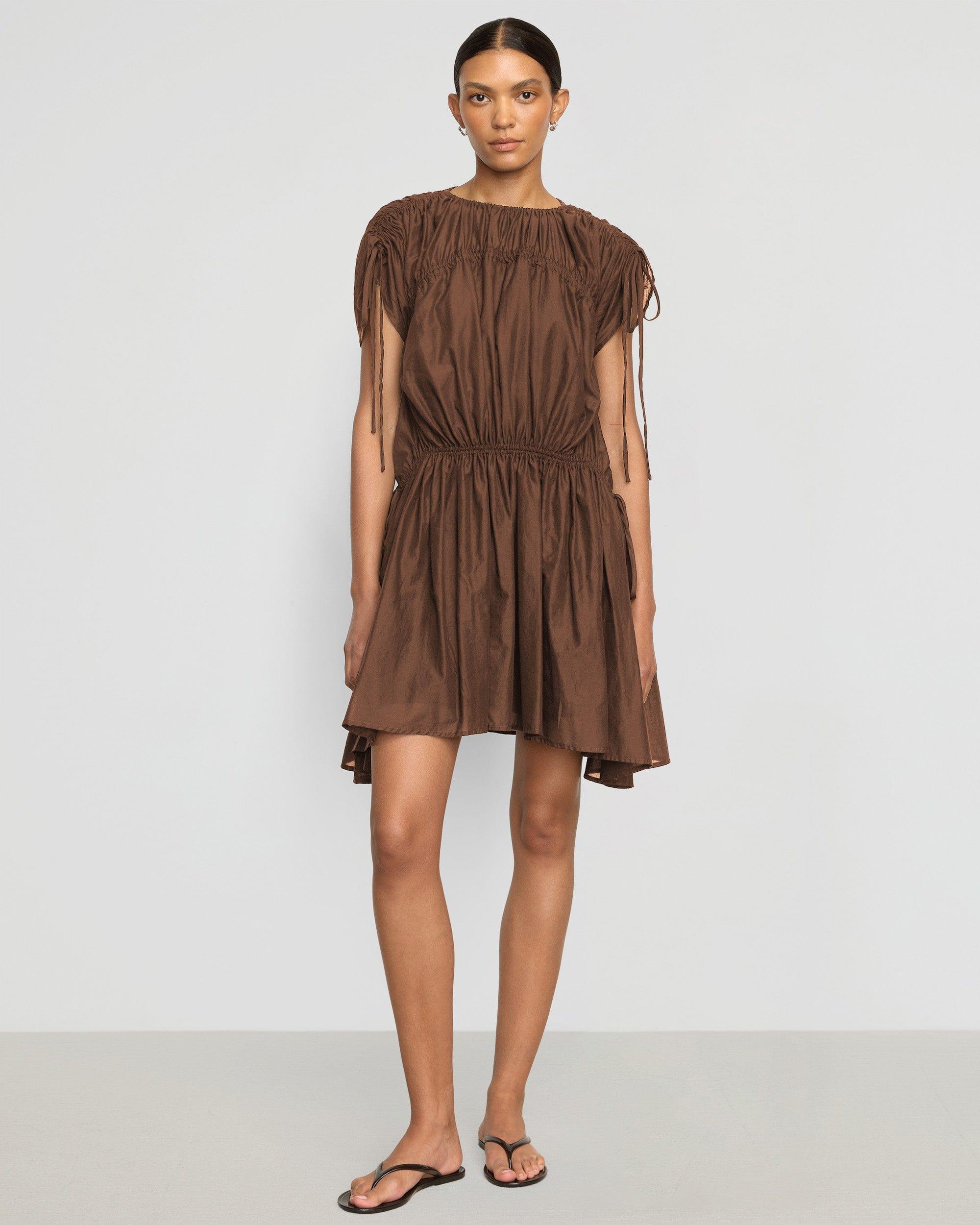 Akemi Tie-Shoulder Organic Cotton Dress Product Image