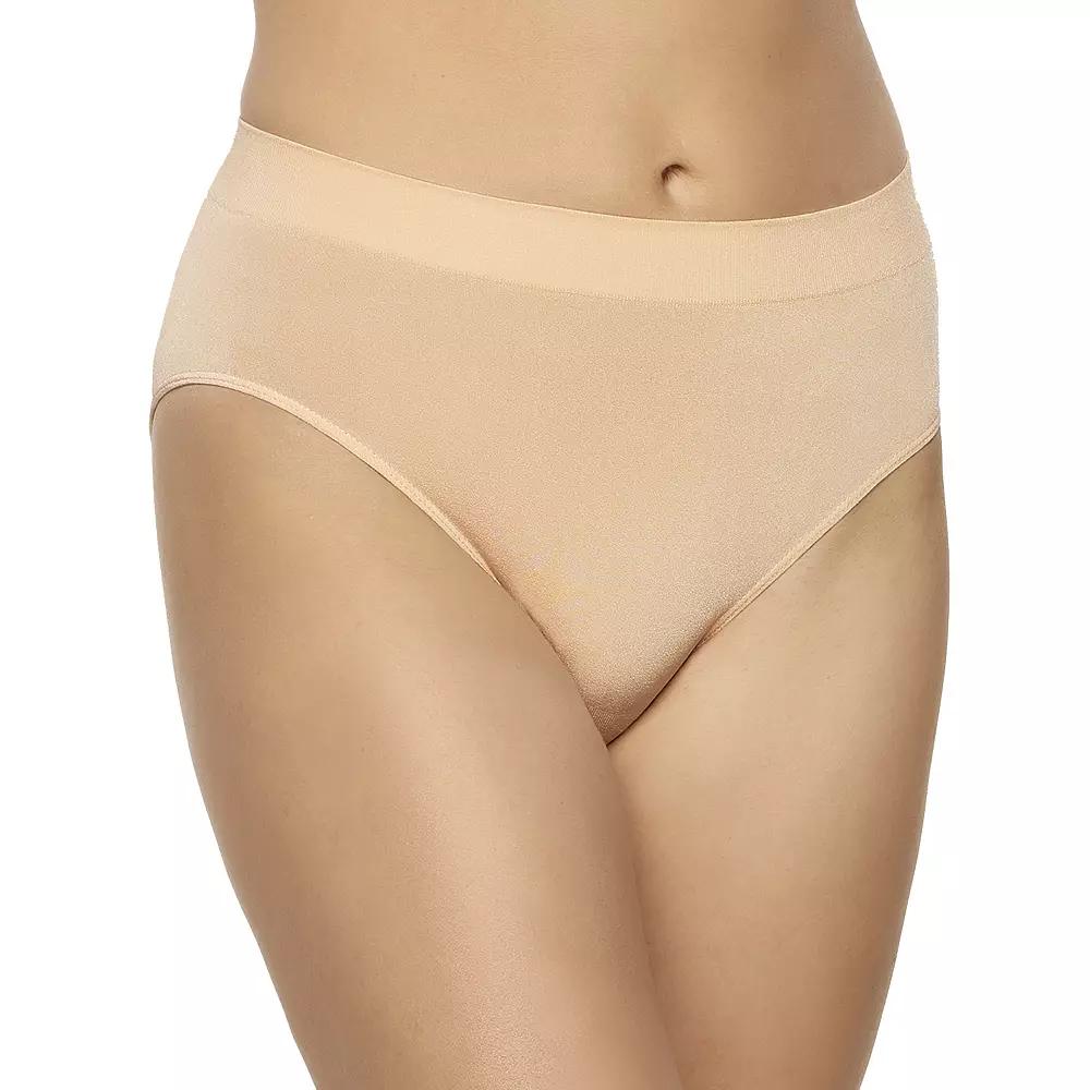 Plus Size Paramour by Felina Body Smooth Hi-Cut Brief Panty 645128, Women's, Size: Large, Cameo Pink Cmr Product Image