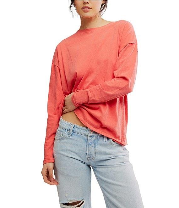 Free People Nina Crew Neck Long Sleeve Tee Product Image