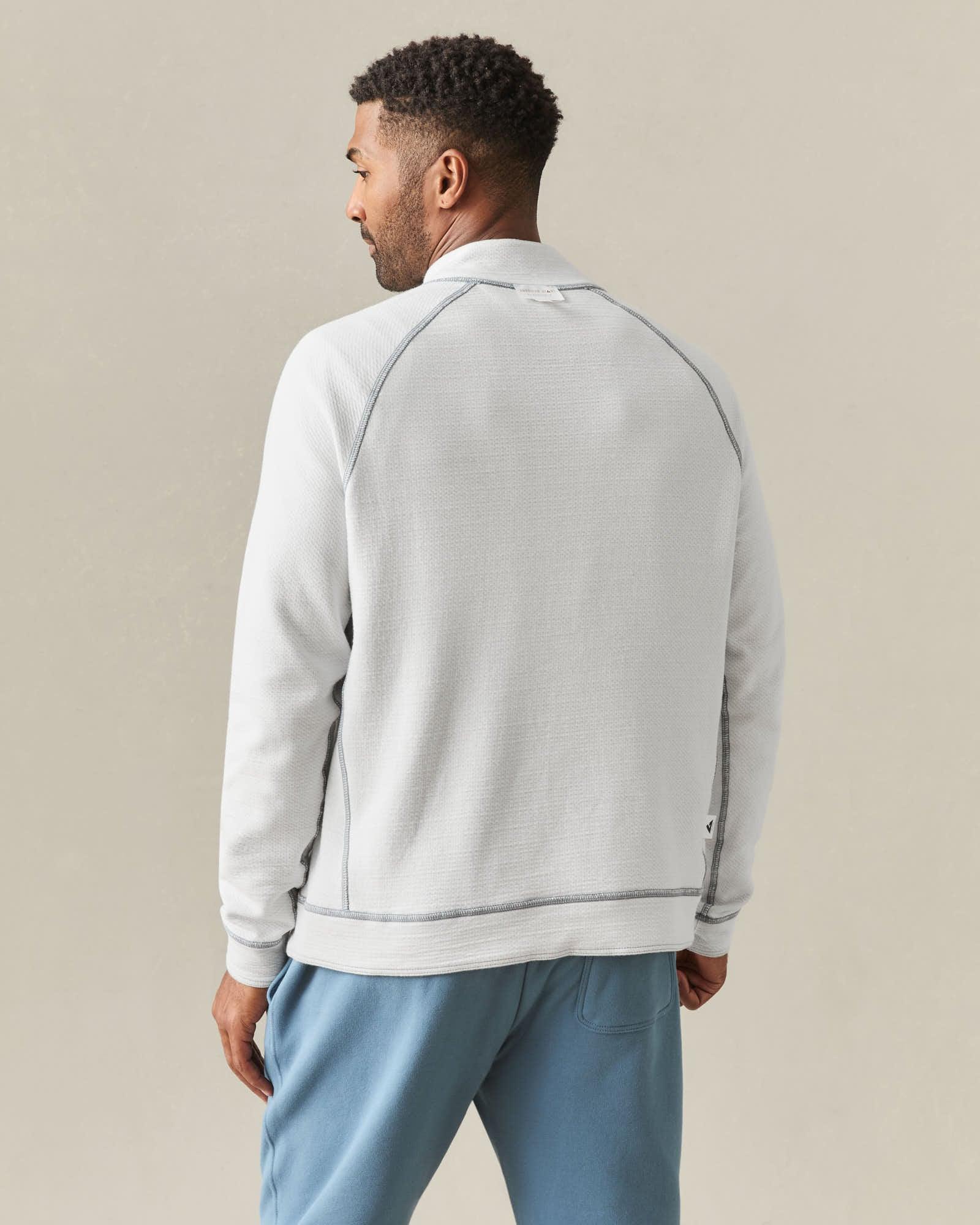 Men's Reversible Half Zip - Natural Grey Product Image