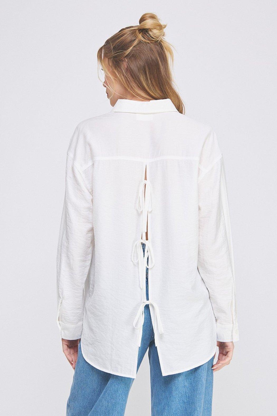 L/S Back Tie Detail Top Product Image