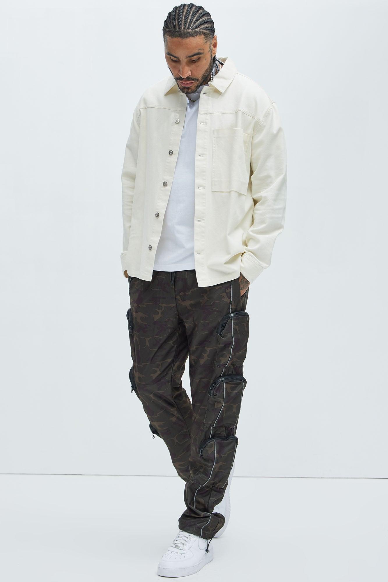 I Got You Cargo Baggy Track Pants - Camouflage Product Image