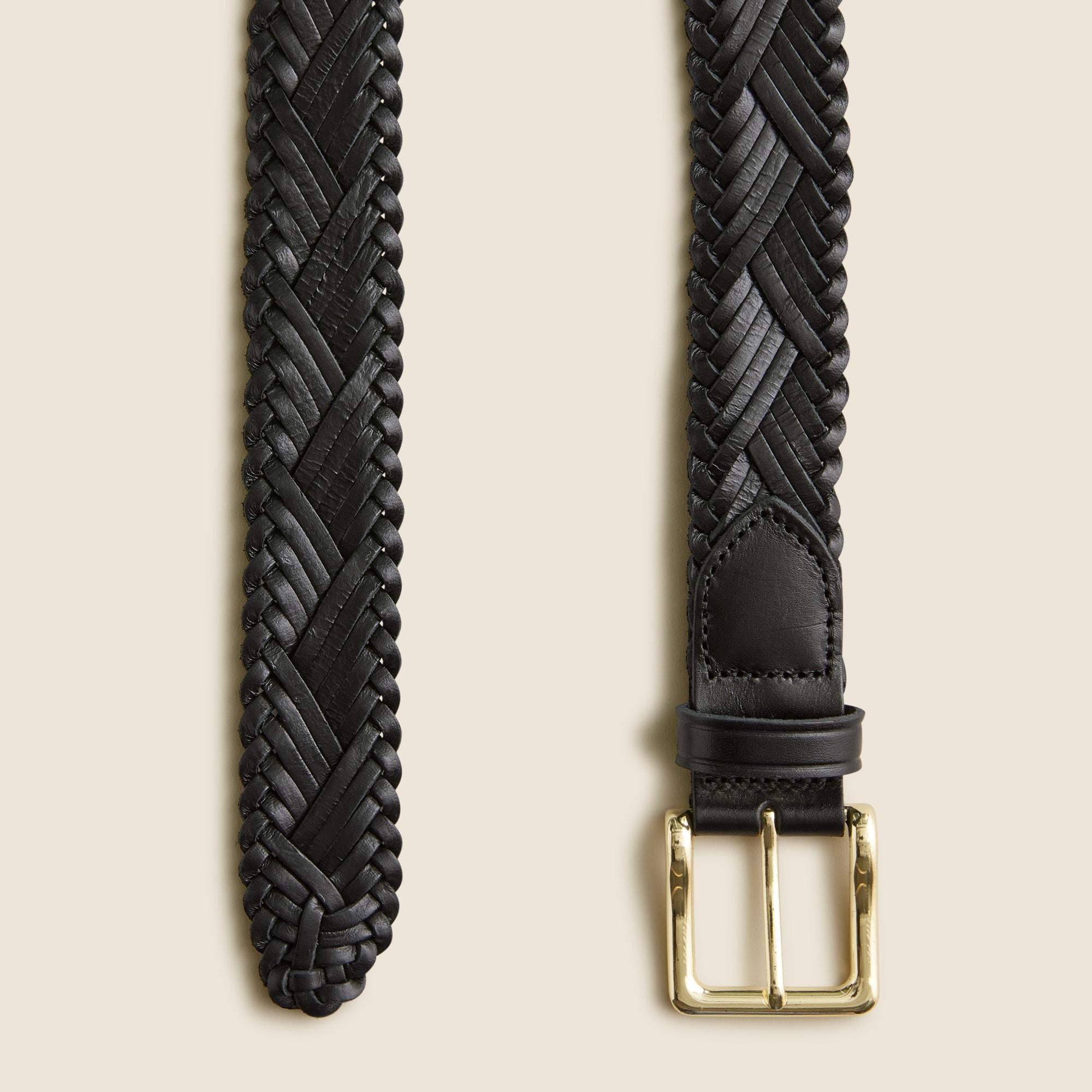 Plaited Italian leather belt Product Image