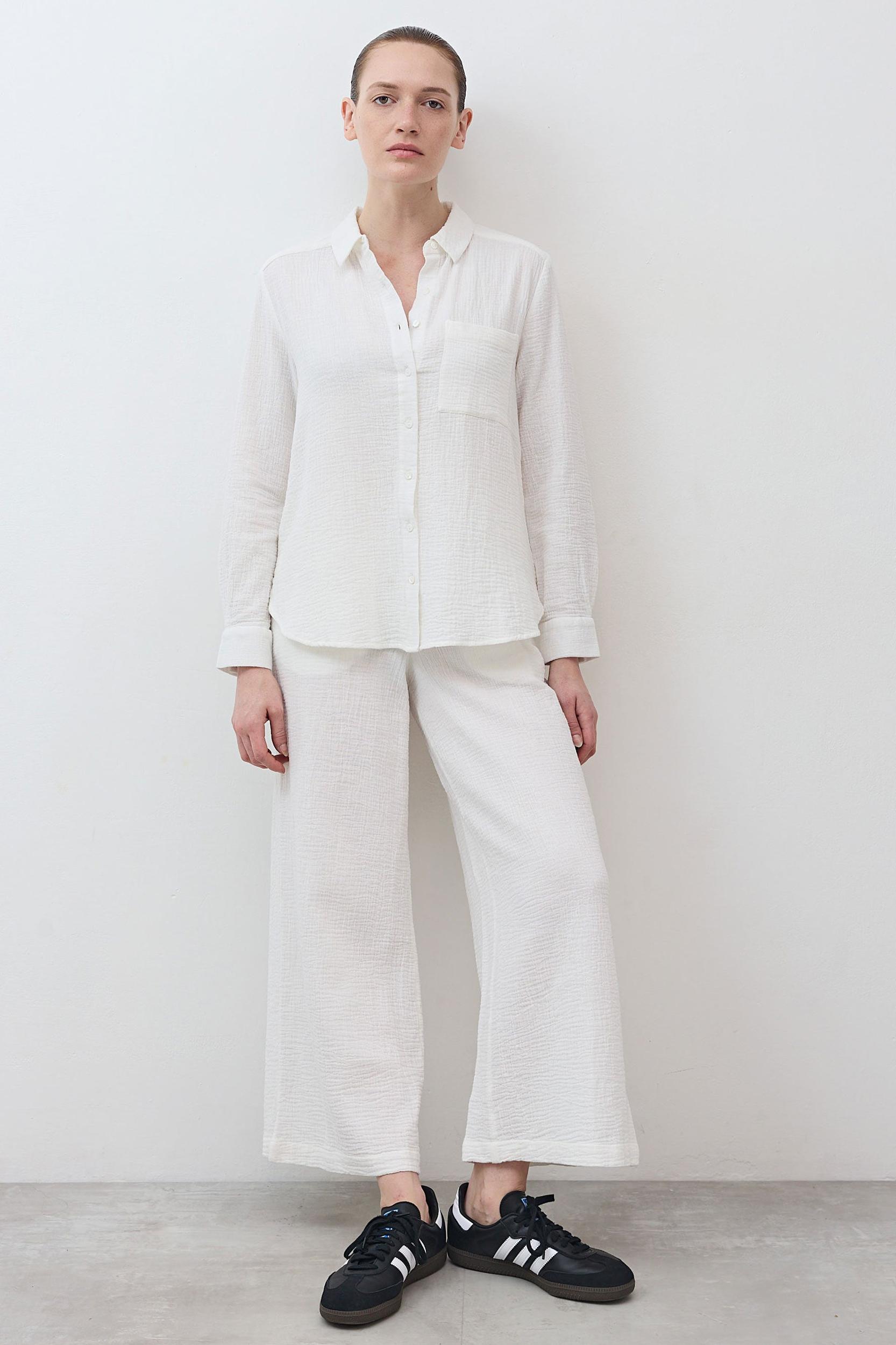 Airy Button Down Tunic Product Image