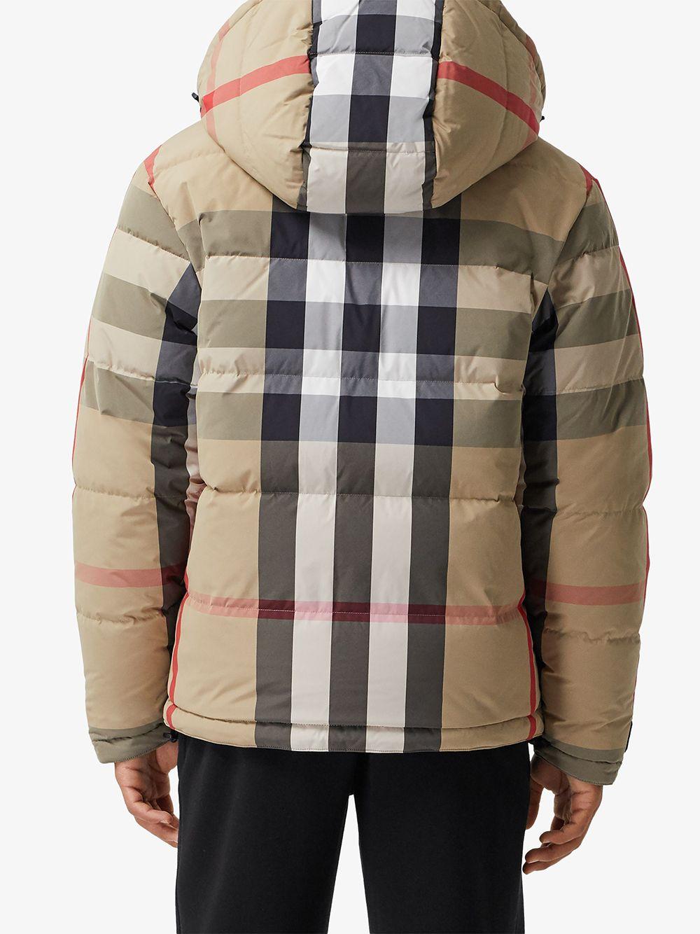 reversible check puffer jacket Product Image