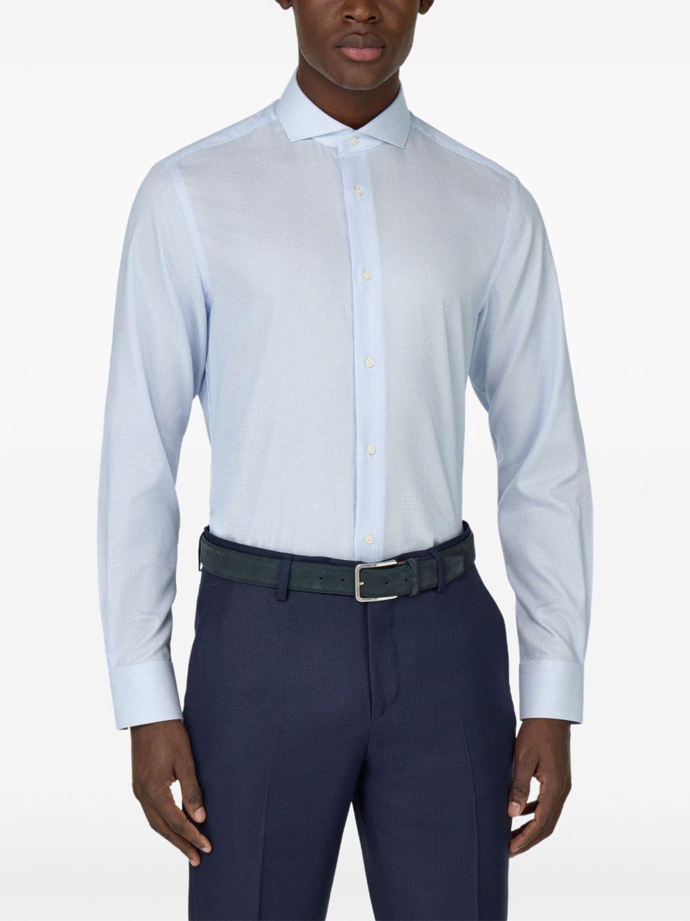 slim-fit cotton shirt Product Image