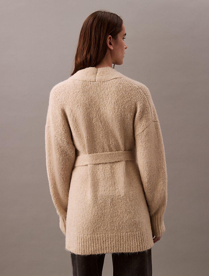 Brushed Wool Blend Cardigan Product Image