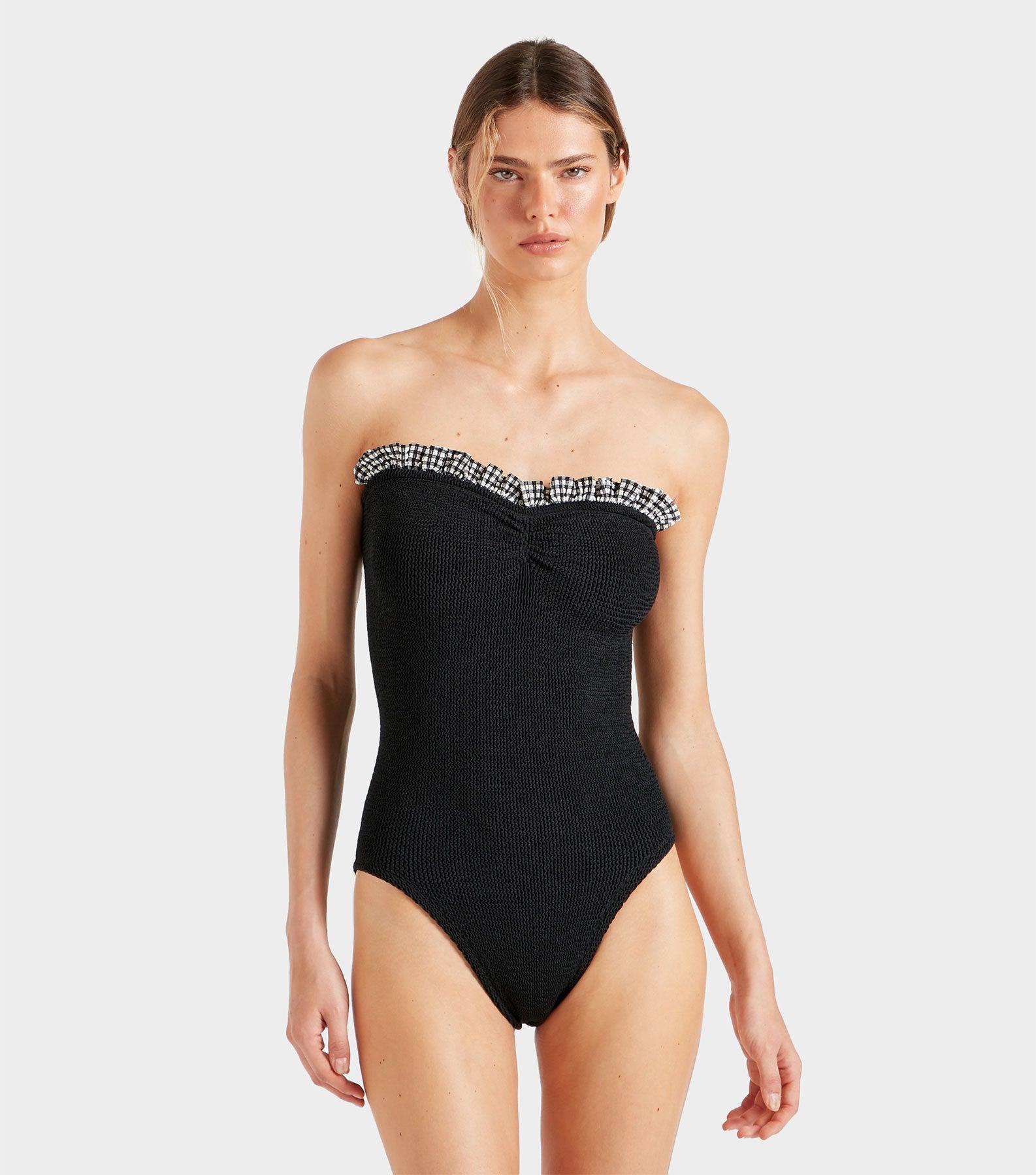 Dolly Swim - Black Gingham Product Image
