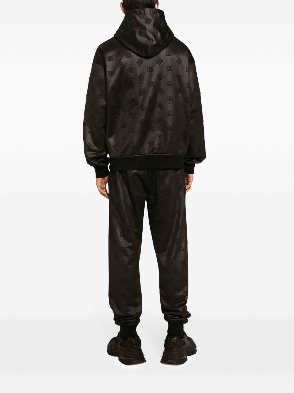 logo-embossed jersey hoodie Product Image