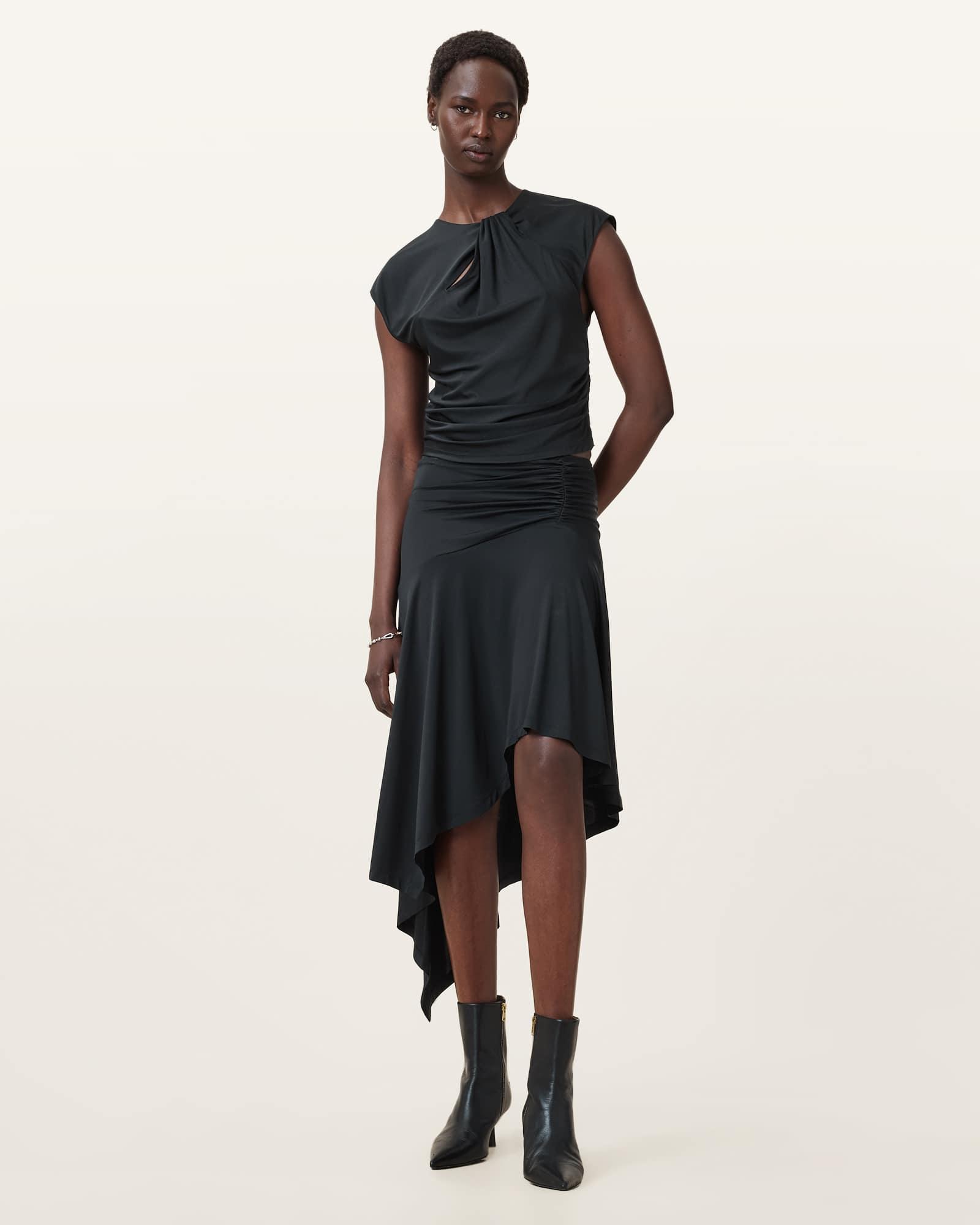 Annalie Jersey Midi Skirt Product Image