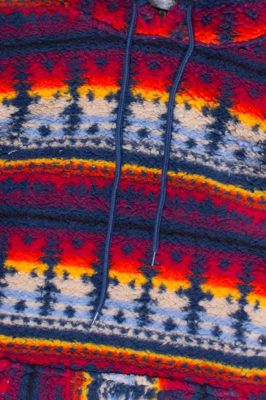 Southwest Pattern Sherpa Hoodie Product Image