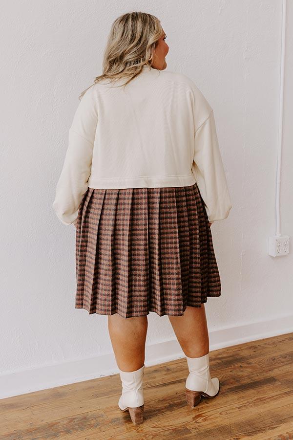 Pumpkin Patch Pretty Plaid Mini Dress Curves Product Image