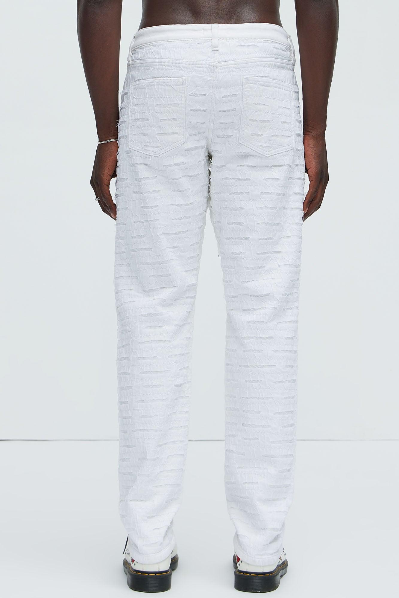 Stone Wall Slim Pants - White Product Image