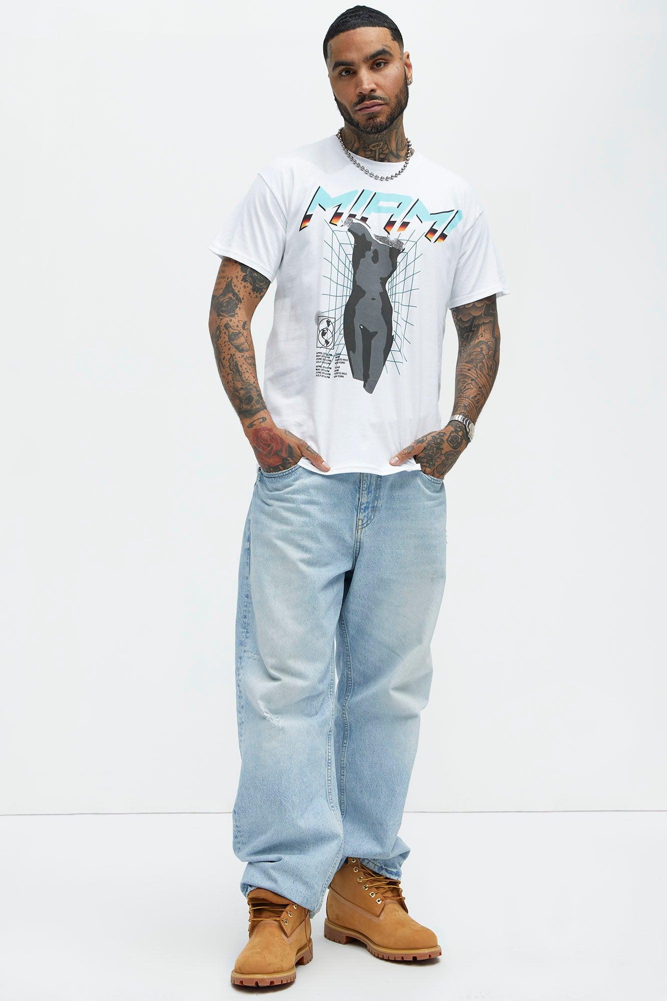 Miami Chrome Short Sleeve Tee - White Product Image