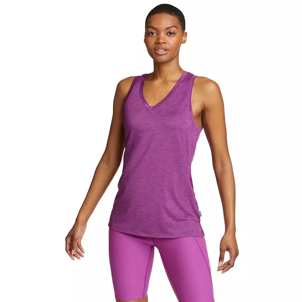 Women's Eddie Bauer Resolution V-Neck Tank Top, Size: Large, Purple Product Image