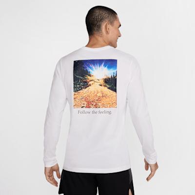 Nike Mens Trail Dri-FIT Long-Sleeve Running T-Shirt | HJ3601-100 Product Image