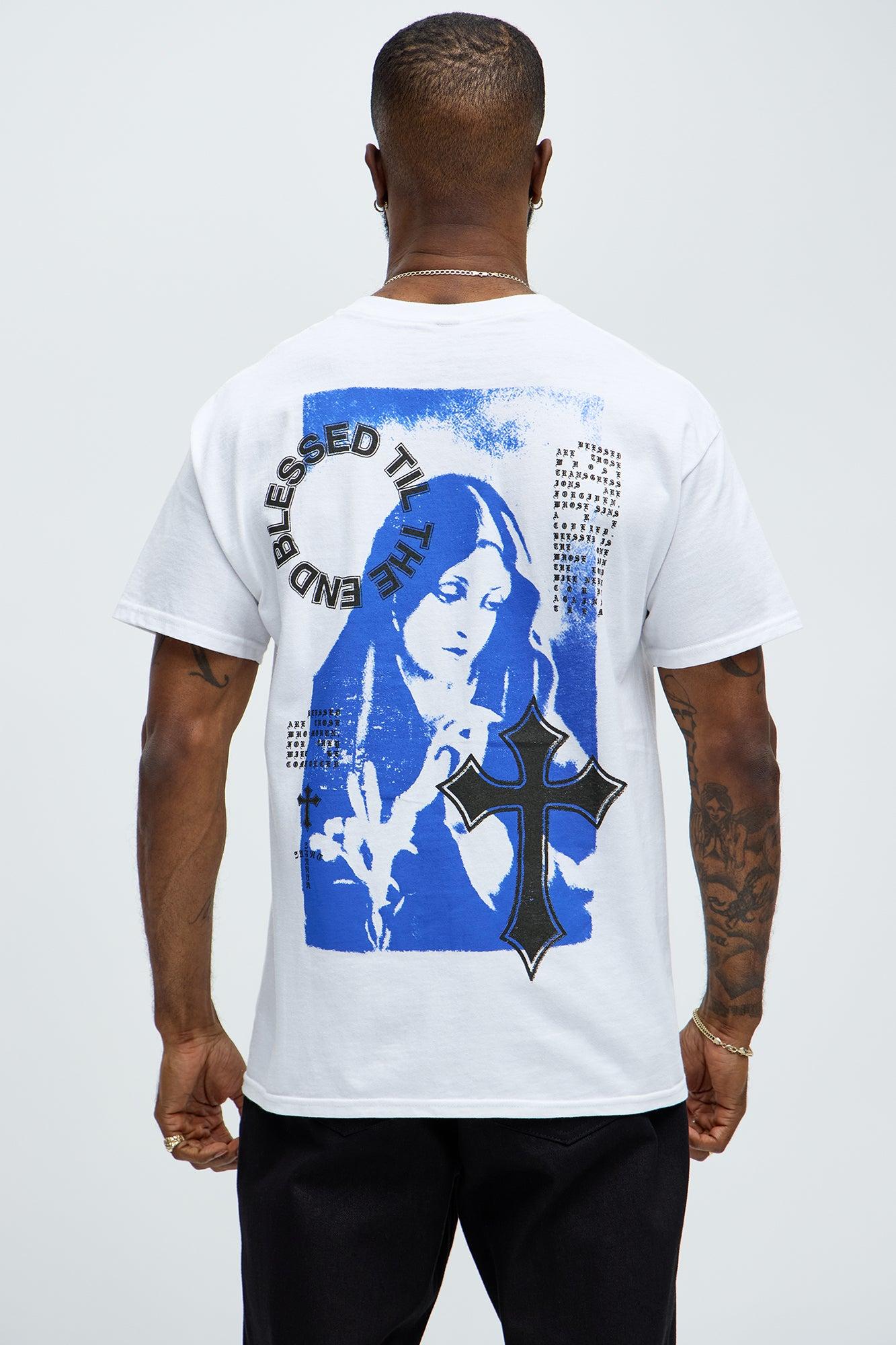Blessed Til The End Short Sleeve Tee - White Product Image