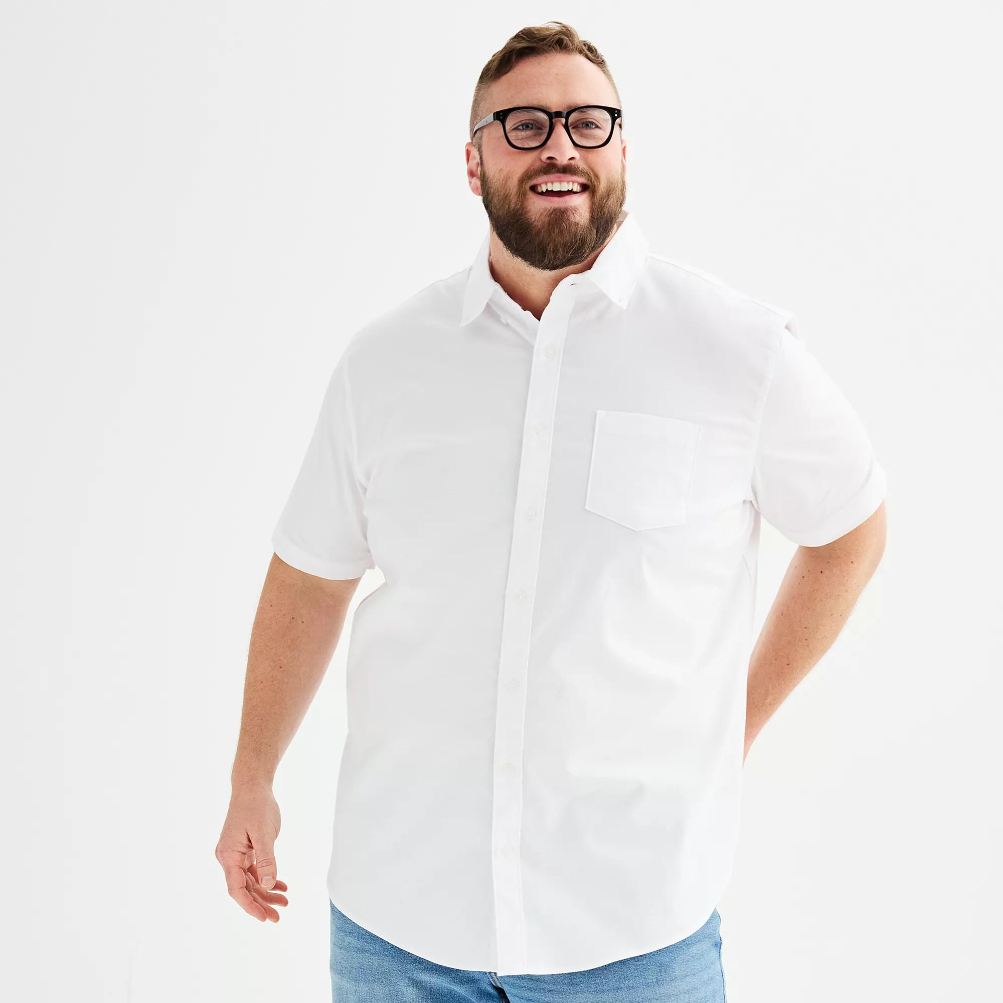 Big & Tall Sonoma Goods For Life® Perfect-Length Button-Down Shirt, Men's,  Product Image