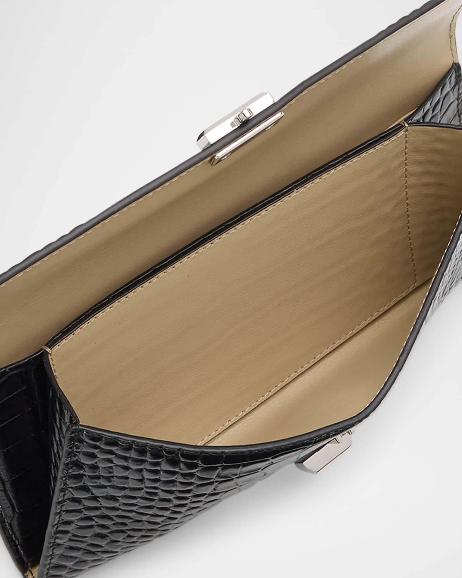 T-Lock Croco-Embossed Leather Wallet Product Image