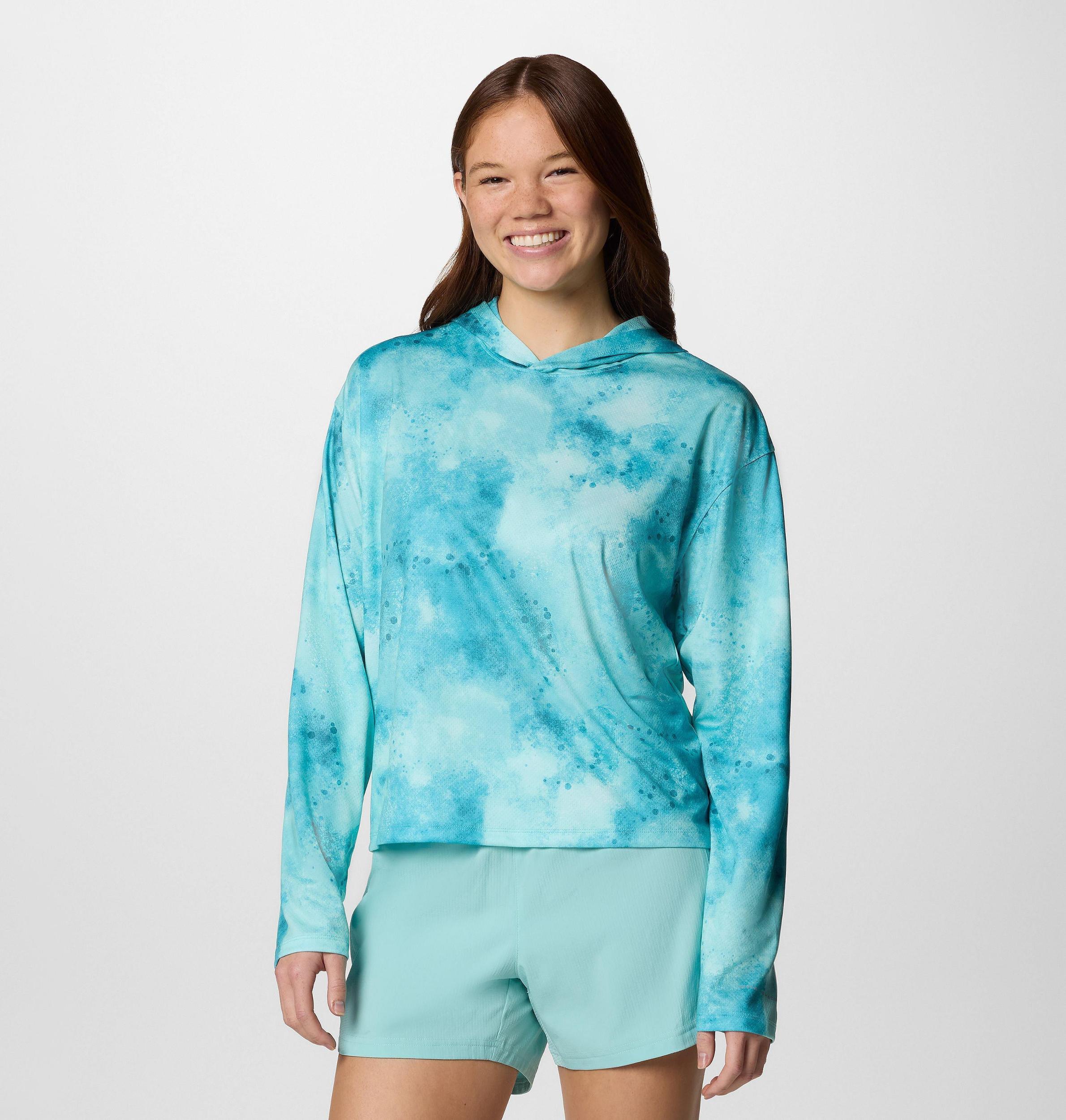 Columbia Womens PFG Solar Stream Printed Hoodie- Product Image