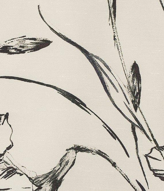 Caroline Rose Plus Size Garden Glamour Floral Print Notch Collar 3/4 Sleeve Open-Front Statement Jacket Product Image