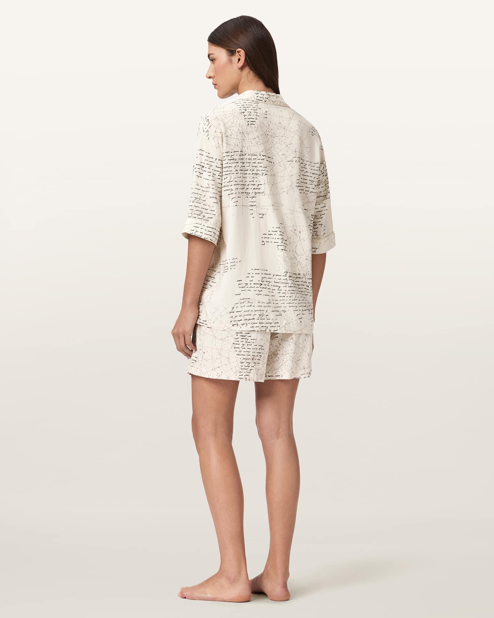 Clem Pj Set SCRIPT OFF WHITE | ALLSAINTS US Product Image