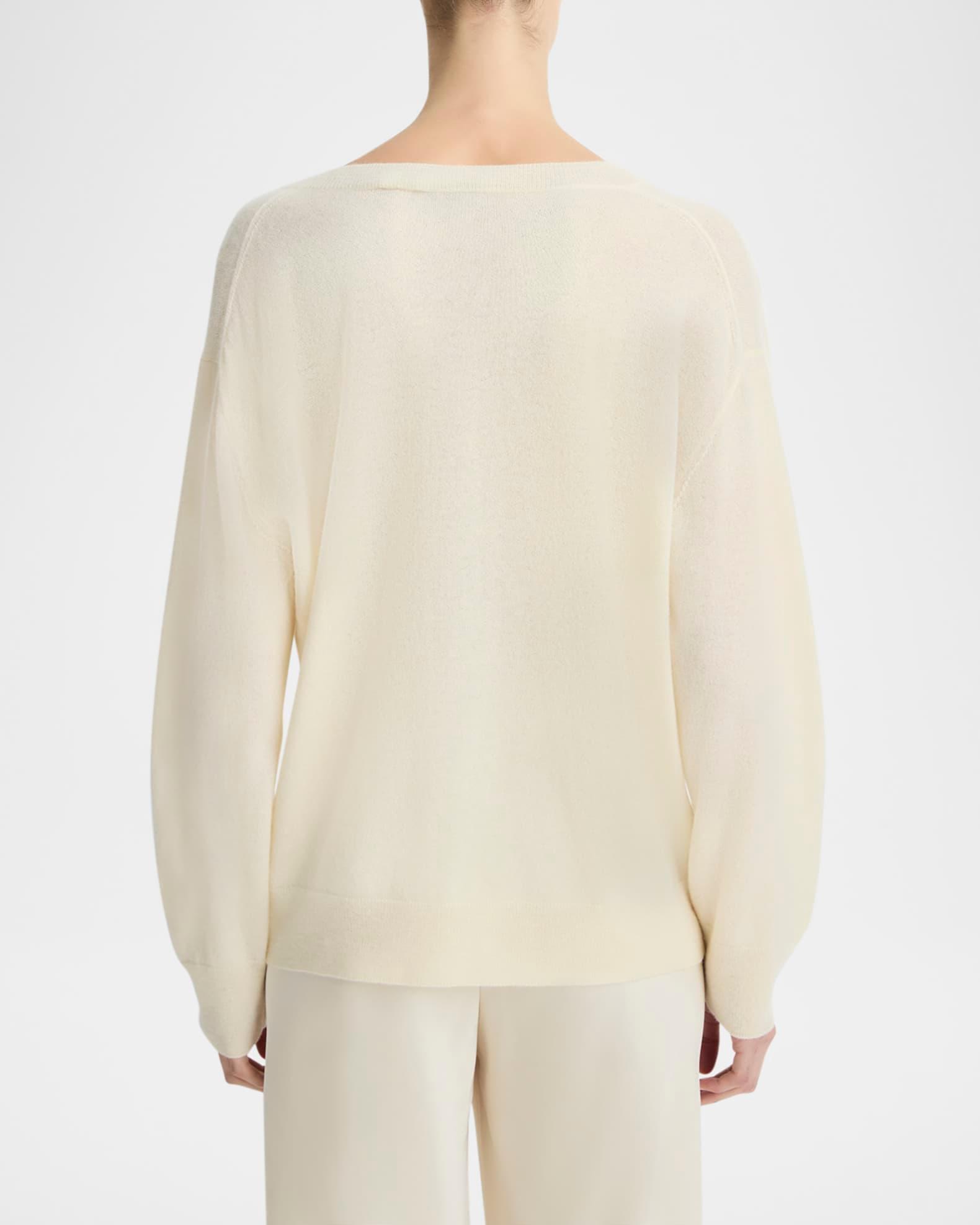 Silk-Cashmere Deep V Sweater Product Image