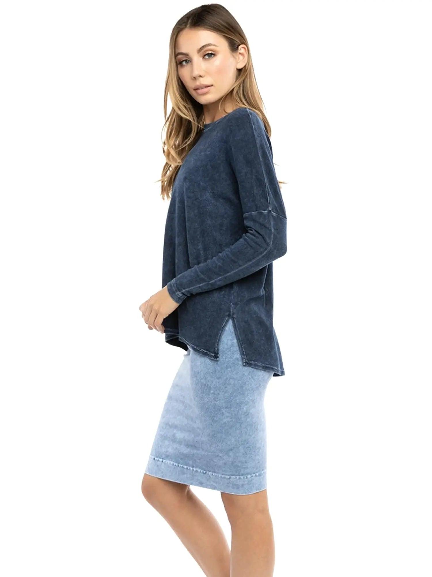 Hard Tail Cotton Pencil Skirt W-321 Product Image