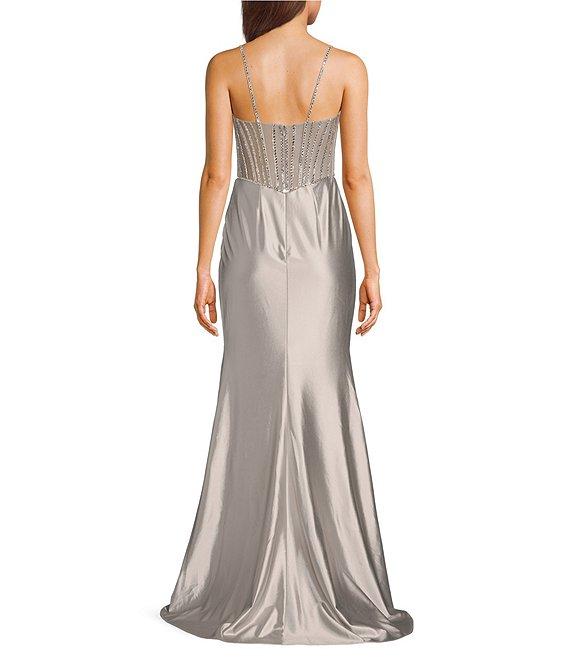 GB Social Beaded Corset Dress Product Image