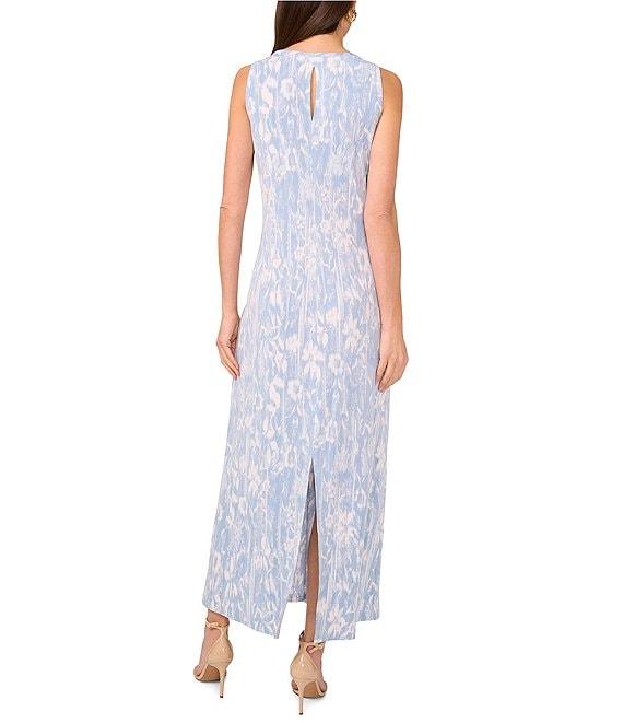 Vince Camuto Knit Crew Neck Sleeveless Keyhole Back Maxi Dress Product Image