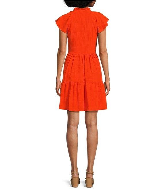 Alex Marie Vanya V-Neck Short Sleeve Dress Product Image