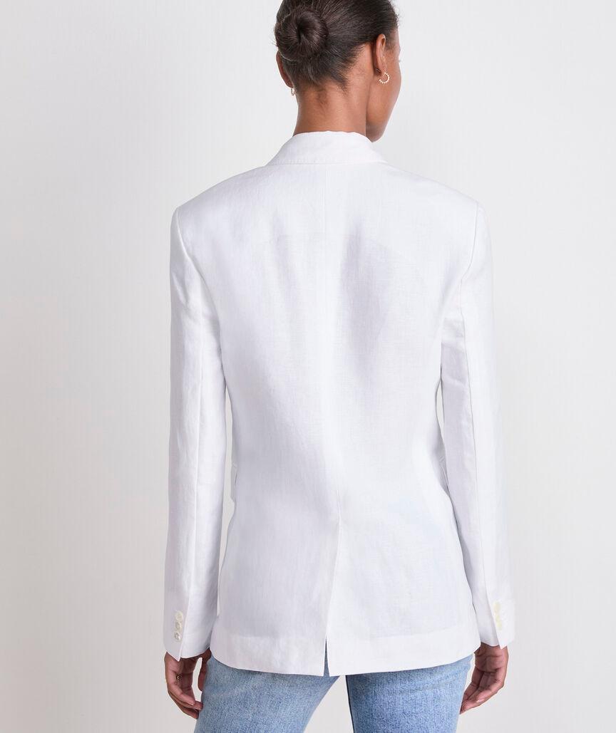 Double-Breasted Linen Jacket Product Image